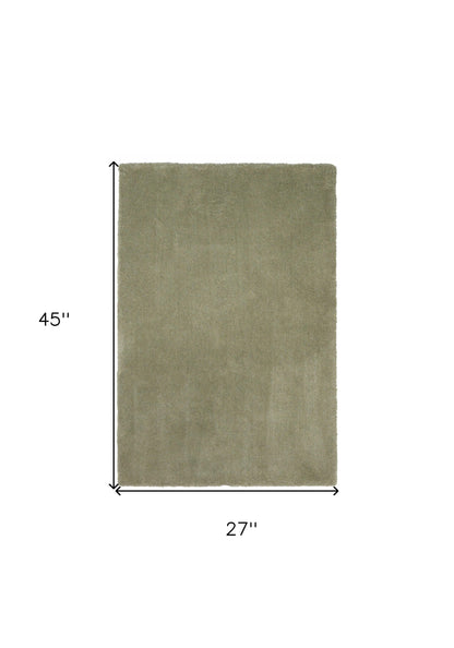 2' X 4' Sage Hand Woven Area Rug