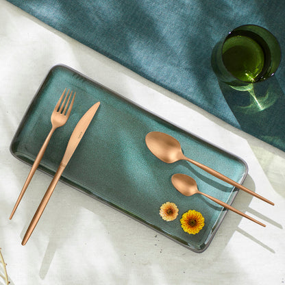 Fork Set Amefa Soprano Copper Metal Stainless steel 12 Units-2