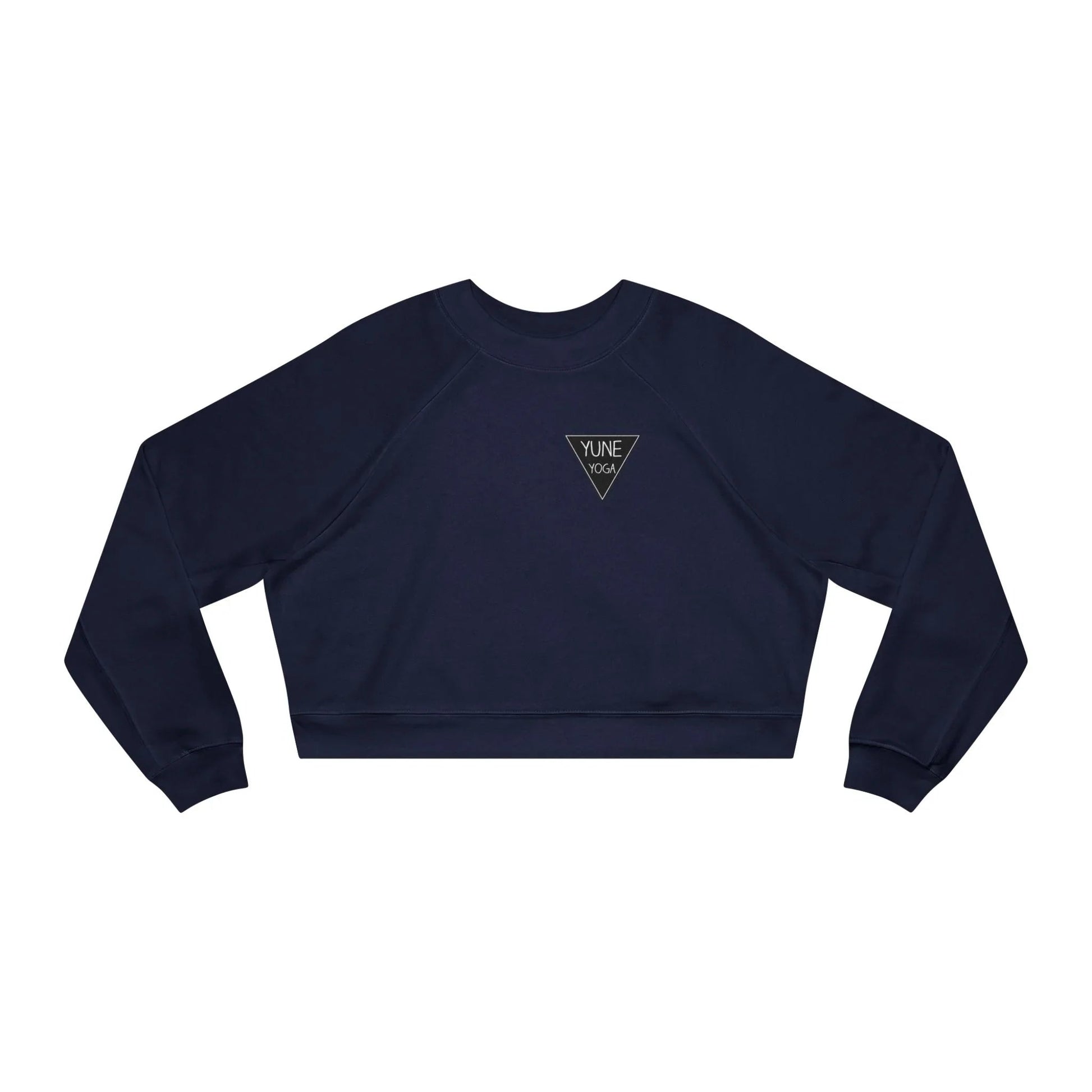 Cropped Fleece Pullover - Yune Yoga Logo Design-4