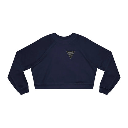 Cropped Fleece Pullover - Yune Yoga Logo Design-4