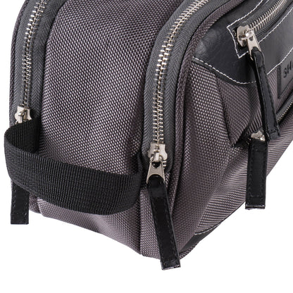 Woven Double-Pocket Toiletry Handbag-2