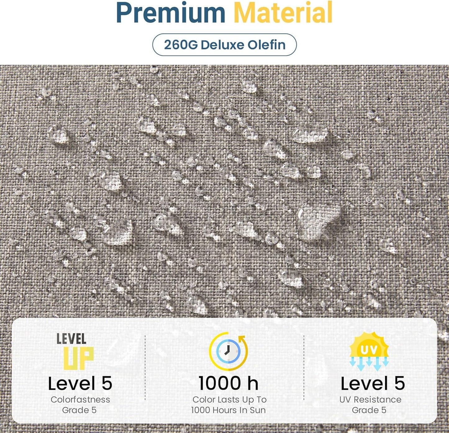 Outdoor Patio Furniture Set with Upgraded Cushions