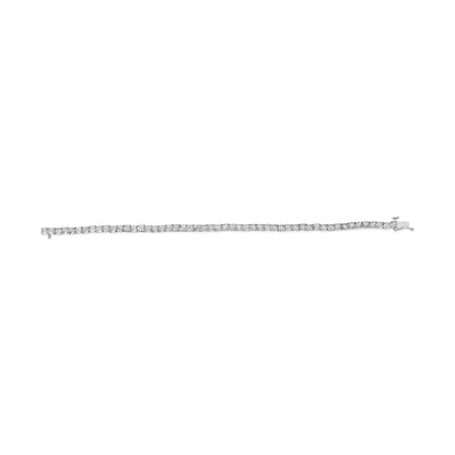 10K White Gold 1/2 Cttw Real Diamond Illusion-Set Miracle Plate Tennis Bracelet (I-J Color, SI2-I1 Clarity) - Size 7.5"-3