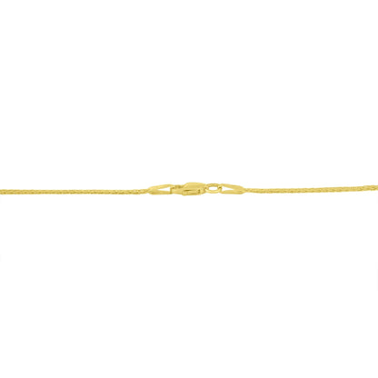 10K Yellow and White Gold 1/2 Cttw Princess Cut Diamond Channel-Set “V” Shape 18" Franco Chain Necklace (H-I Color, SI2-I1 Clarity)-3