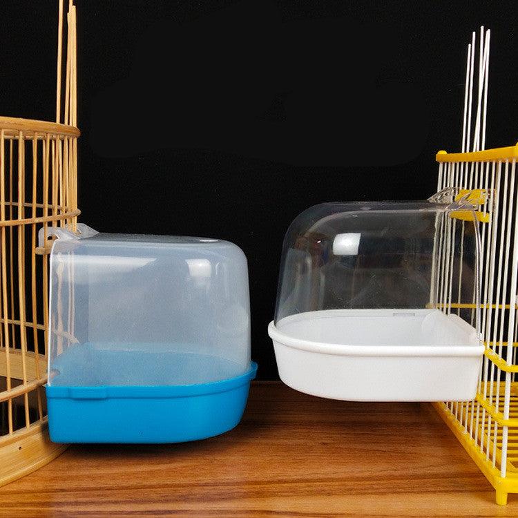 Indigo Tiger-Printed Bird Embroidery Appliance