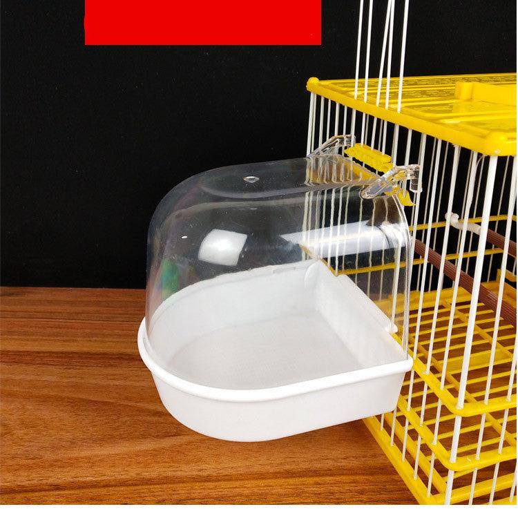 Indigo Tiger-Printed Bird Embroidery Appliance