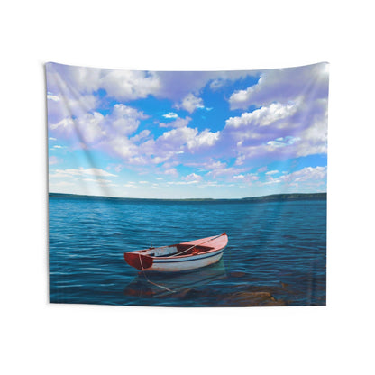 Sea Boat Tapestry