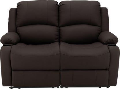 58" Wall Hugger Reclining RV Theater Seats | Double Recliner RV Sofa | RV Couch | Wall Hugger Recliner | RV Theater Seating | RV Furniture (Manual, Chocolate)-4