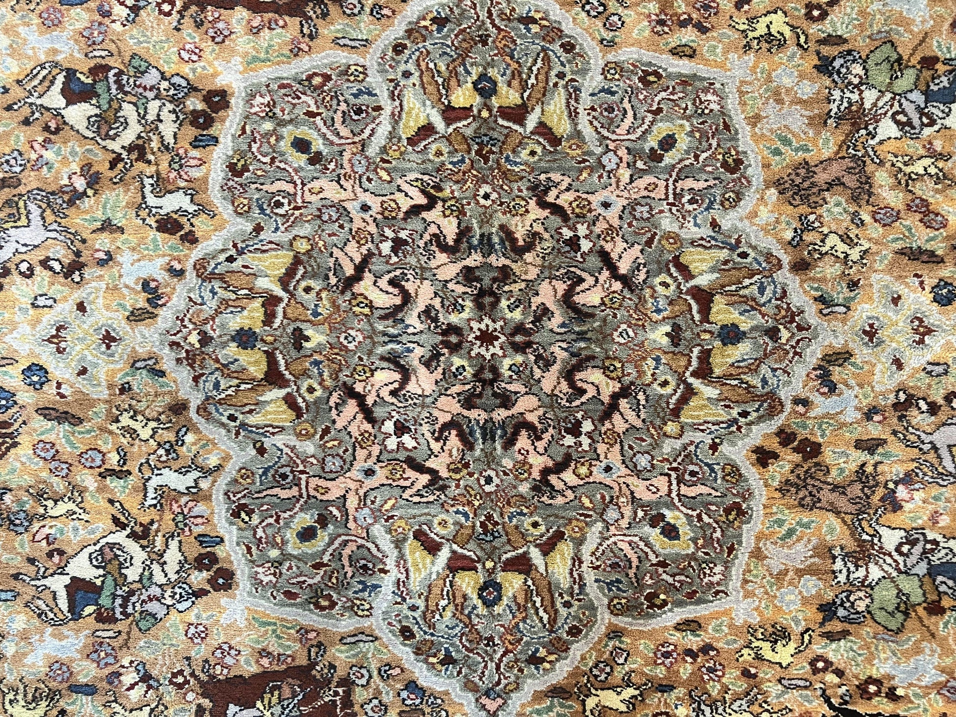 Karastan Rug 8.8 x 12 Persian Hunting Rug #723, Wool Pile-3