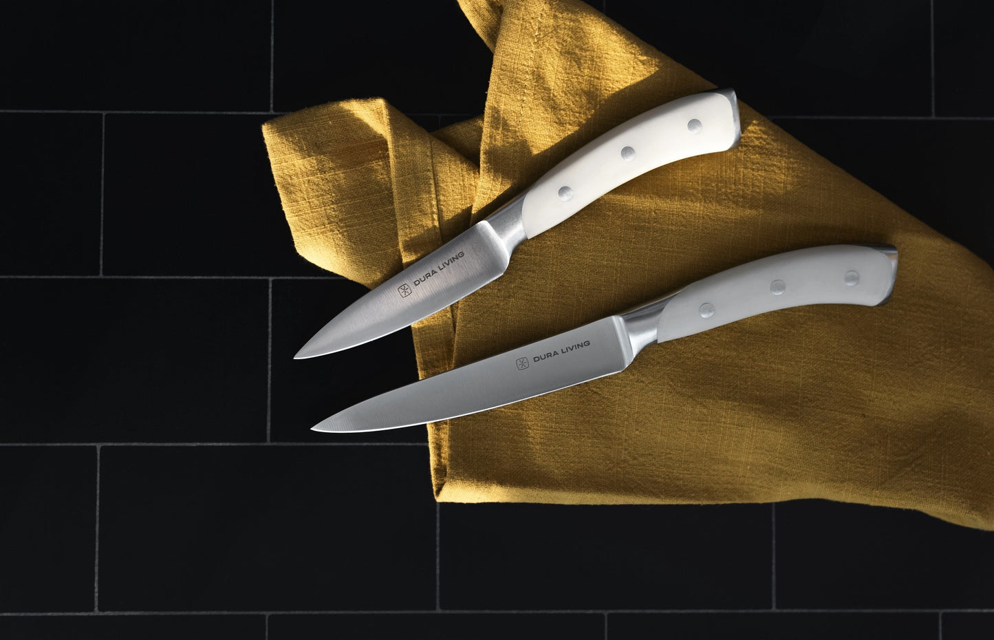 Elite 2-Piece Kitchen Knife Set - Cream-1