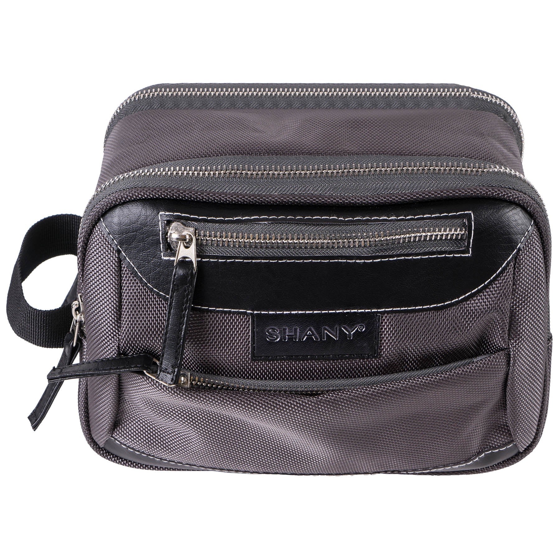Woven Double-Pocket Toiletry Handbag-1