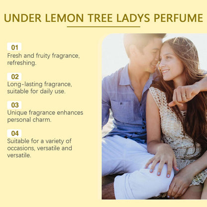Under Lemon Tree Ladies Perfume: Fresh, fruity, long-lasting scent perfect for daily use and enhancing personal charm.
