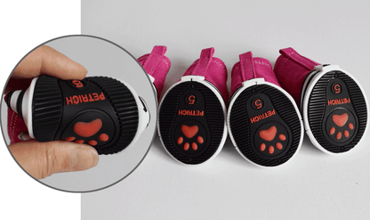 Stylish Denim Canvas Dog Shoes: Trendy, Waterproof, And Non-Slip