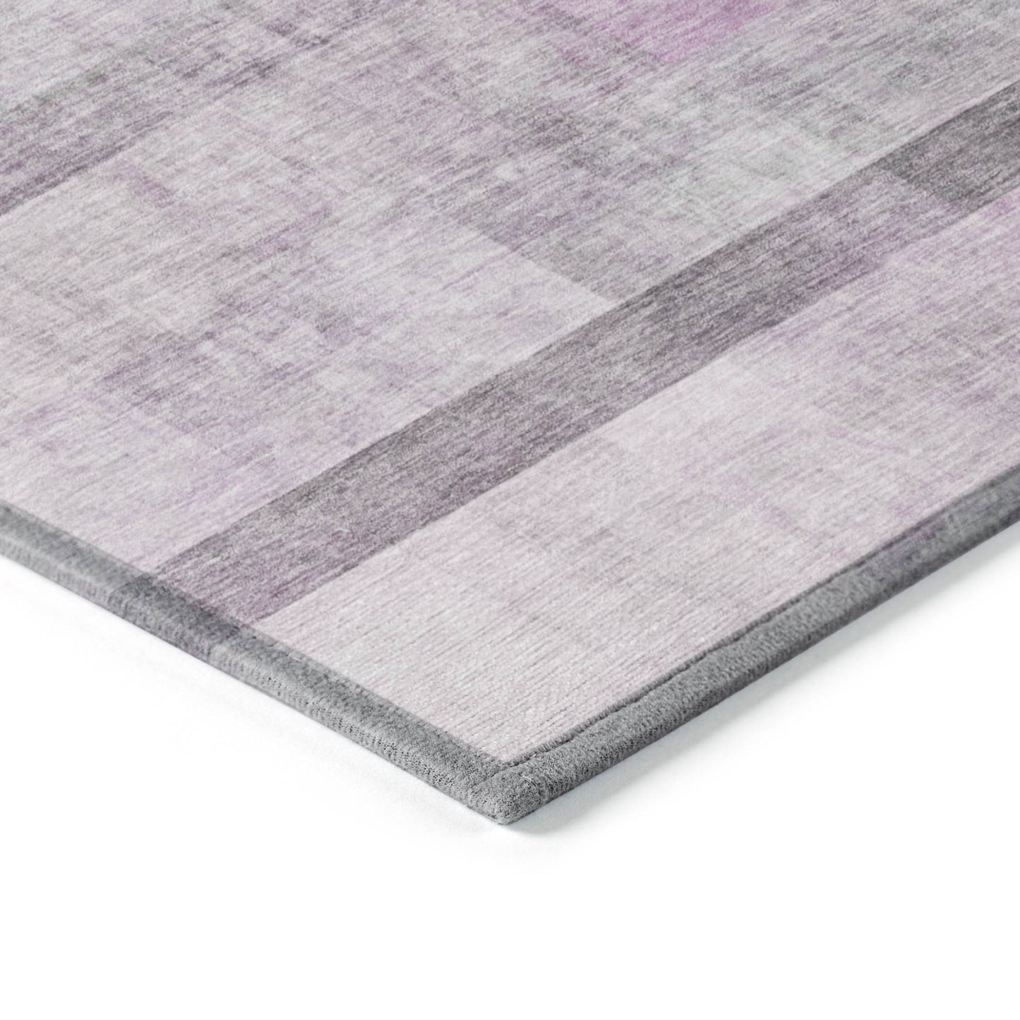 8' X 10' Purple Ombre Washable Non Skid Indoor Outdoor Area Rug