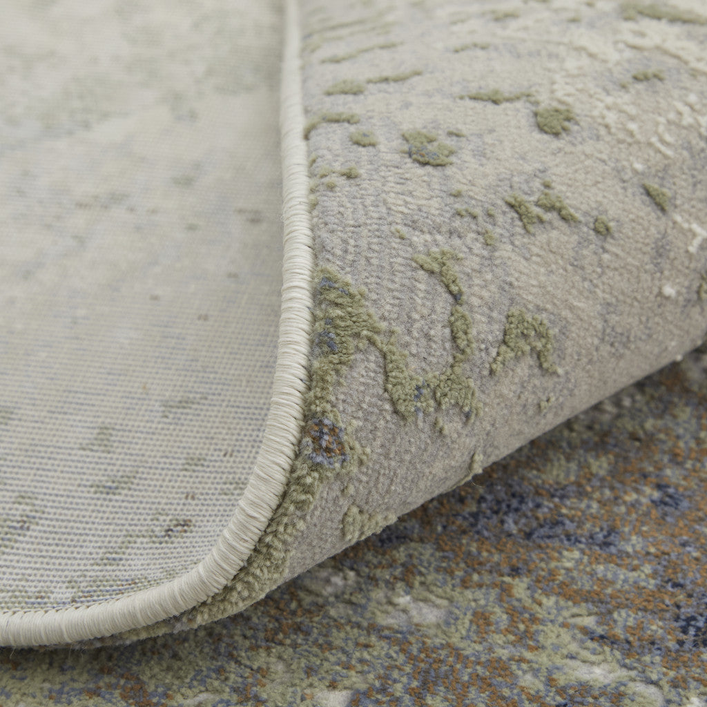 4' X 6' Taupe Brown And Black Abstract Area Rug