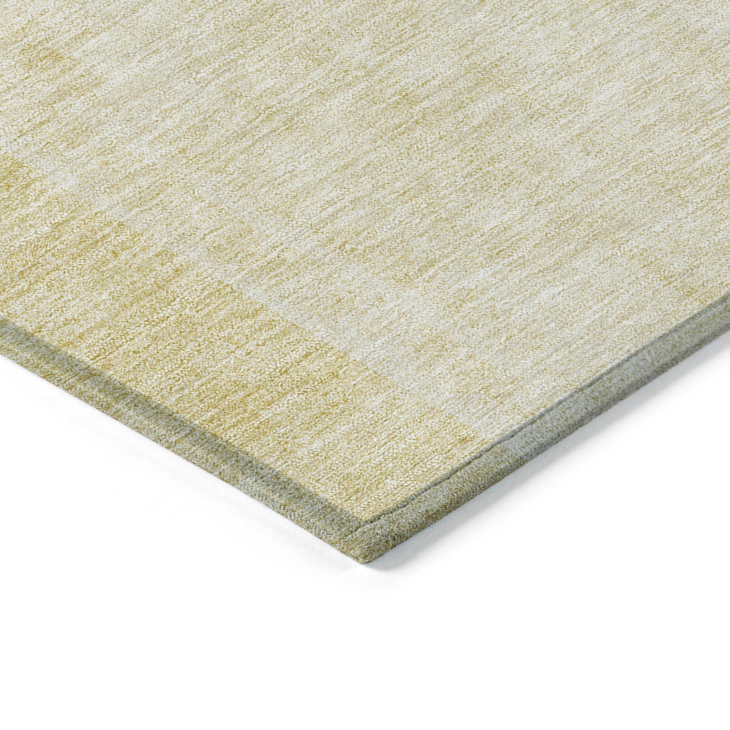 9' X 12' Gold Ivory And Yellow Geometric Washable Indoor Outdoor Area Rug