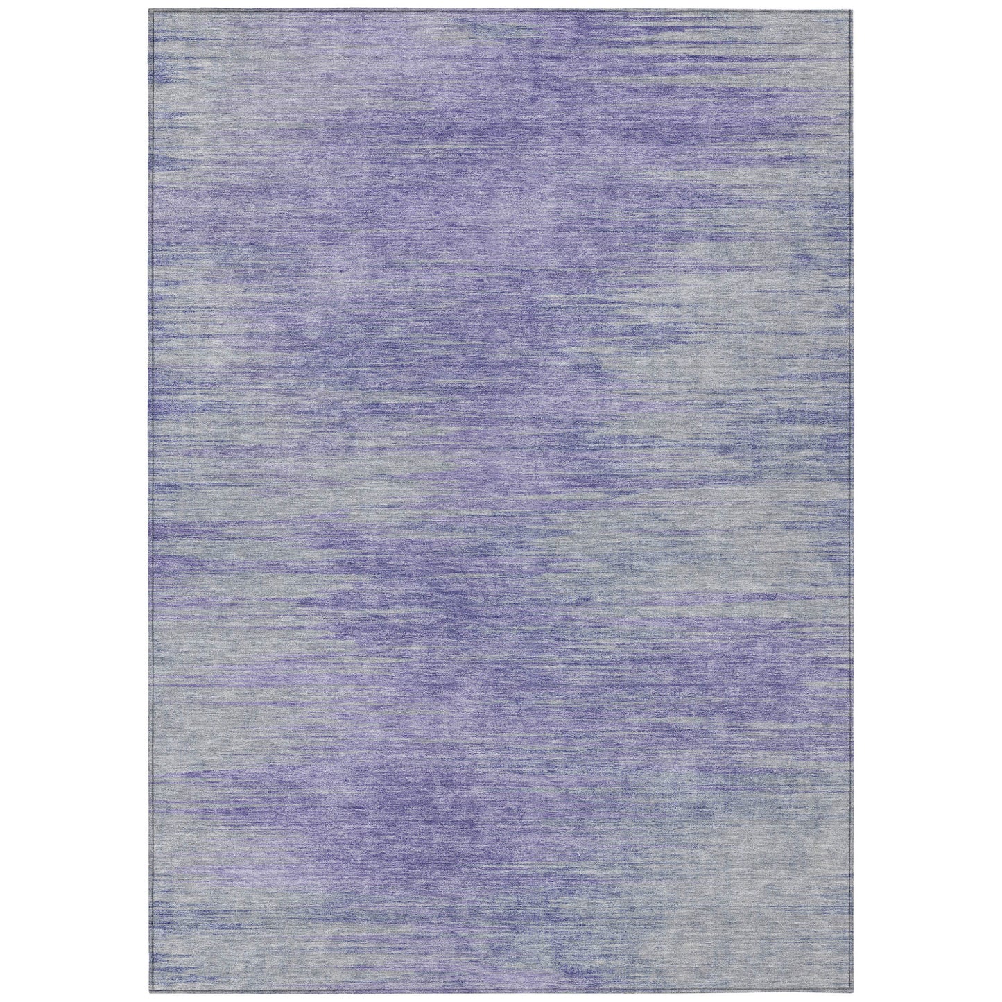 8' X 10' Plum And Purple Abstract Washable Indoor Outdoor Area Rug