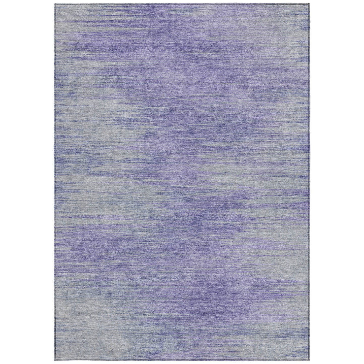 8' X 10' Plum And Purple Abstract Washable Indoor Outdoor Area Rug