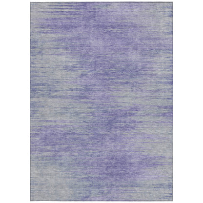 8' X 10' Plum And Purple Abstract Washable Indoor Outdoor Area Rug