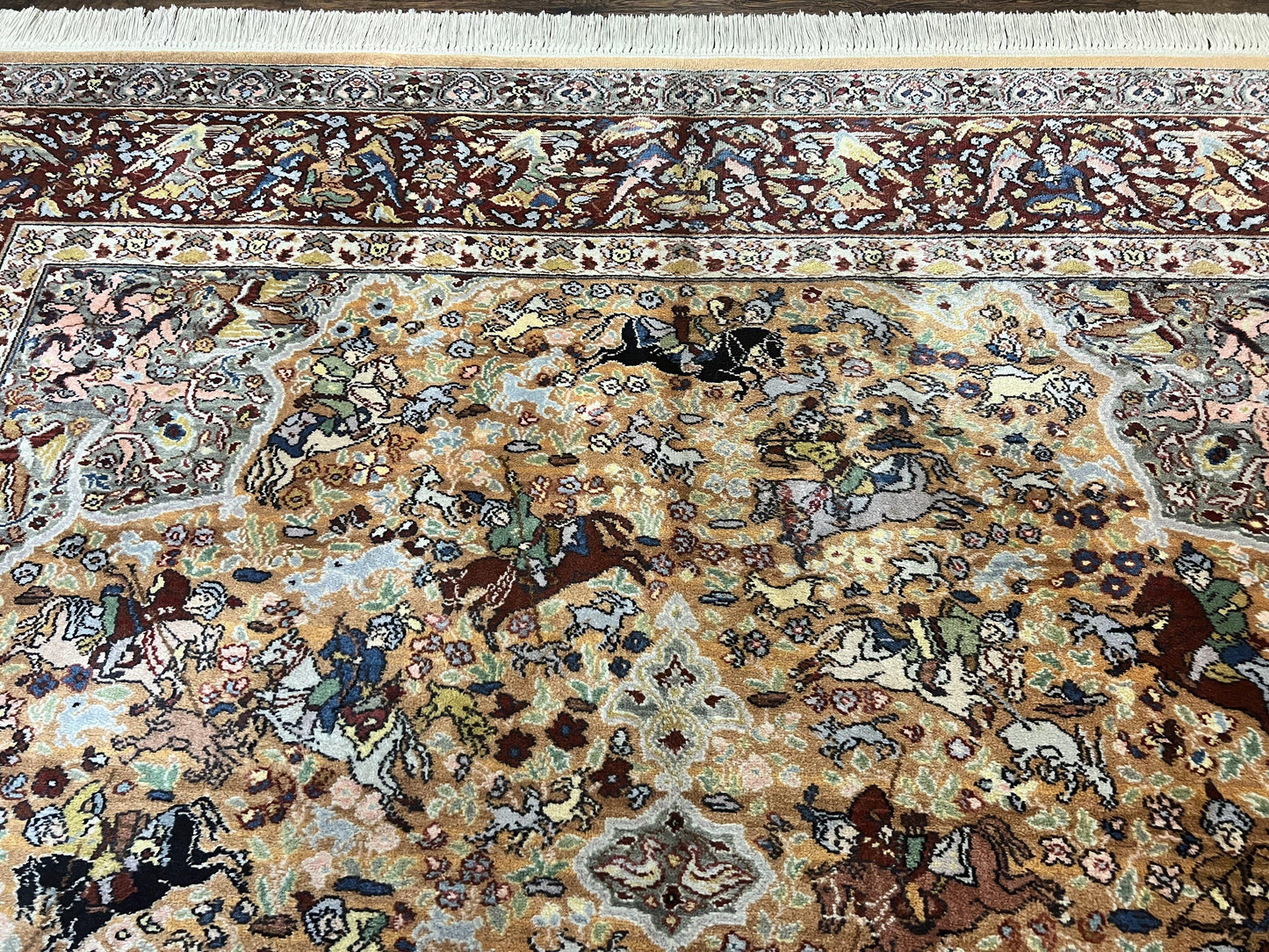 Karastan Rug 8.8 x 12 Persian Hunting Rug #723, Wool Pile-2