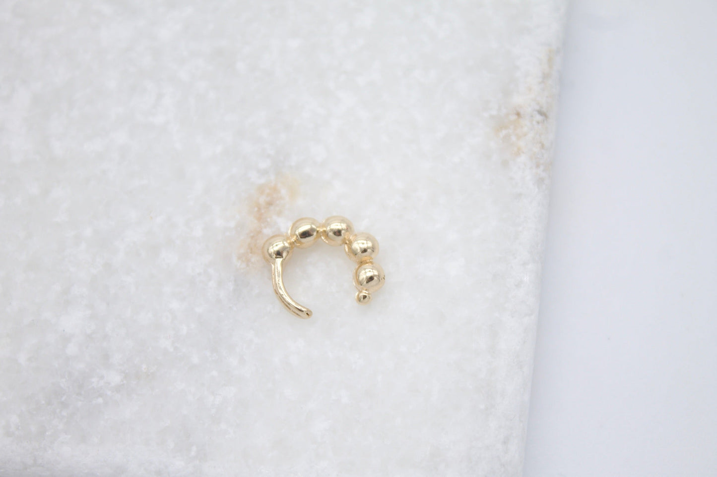 Gold Filled Gold Beads Cuff Earring