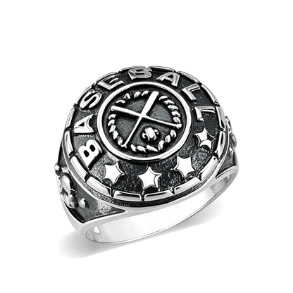 LO5S176- Sterling Silver   Ring without Stone  High Polished(No Plated)