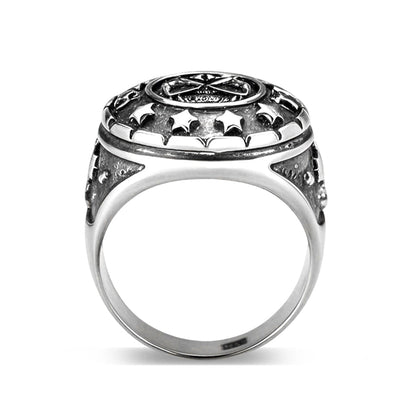 LO5S176- Sterling Silver   Ring without Stone  High Polished(No Plated)