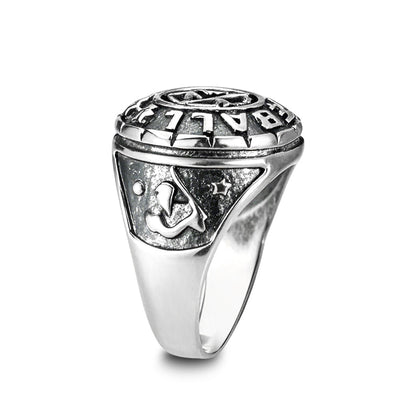 LO5S176- Sterling Silver   Ring without Stone  High Polished(No Plated)