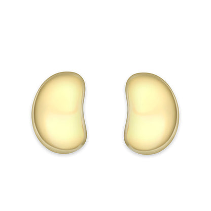 LO5S122 - Sterling Silver  Earrings With  Gold Plated No Stone