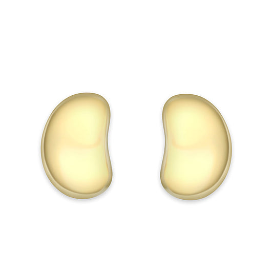 LO5S122 - Sterling Silver  Earrings With  Gold Plated No Stone