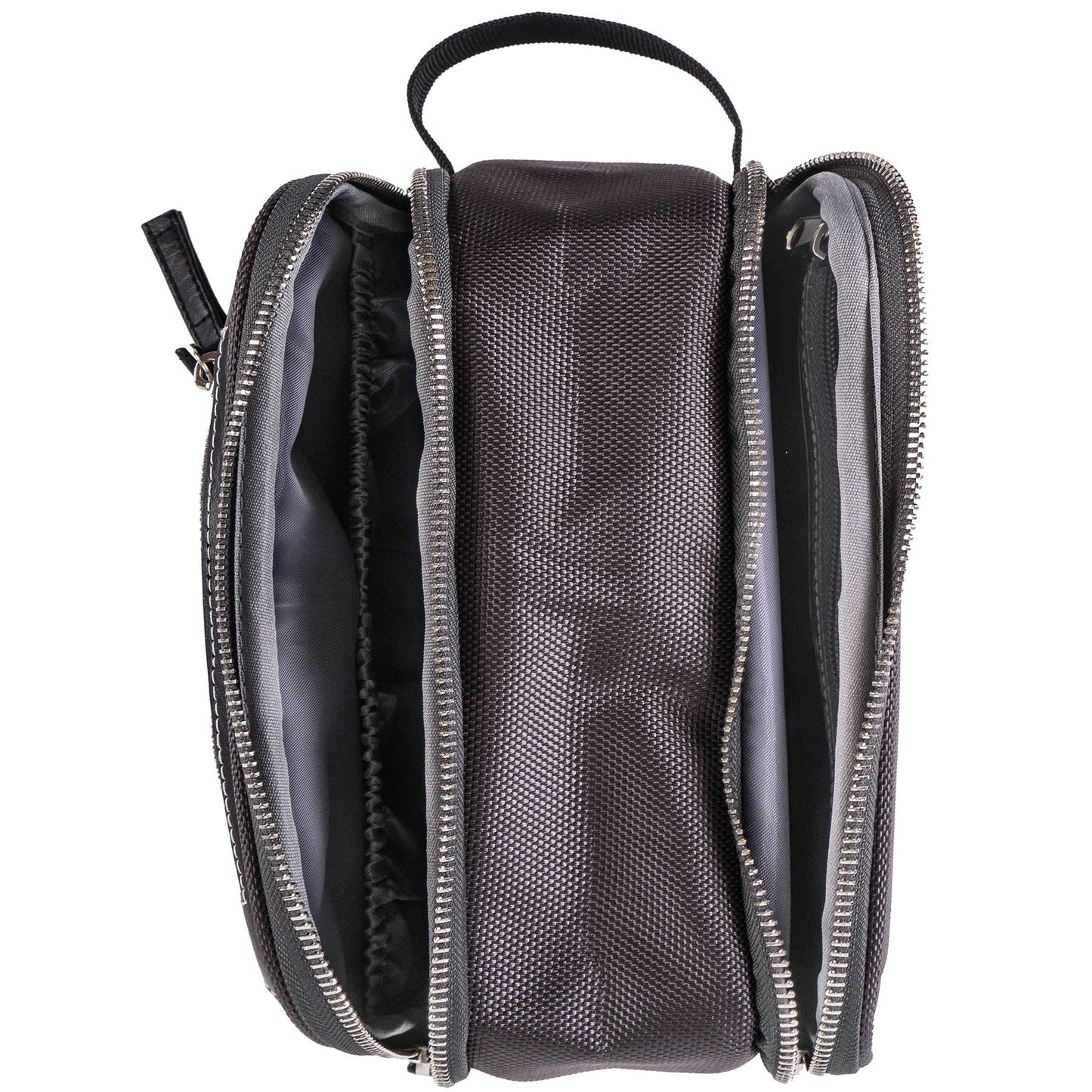 Woven Double-Pocket Toiletry Handbag-4