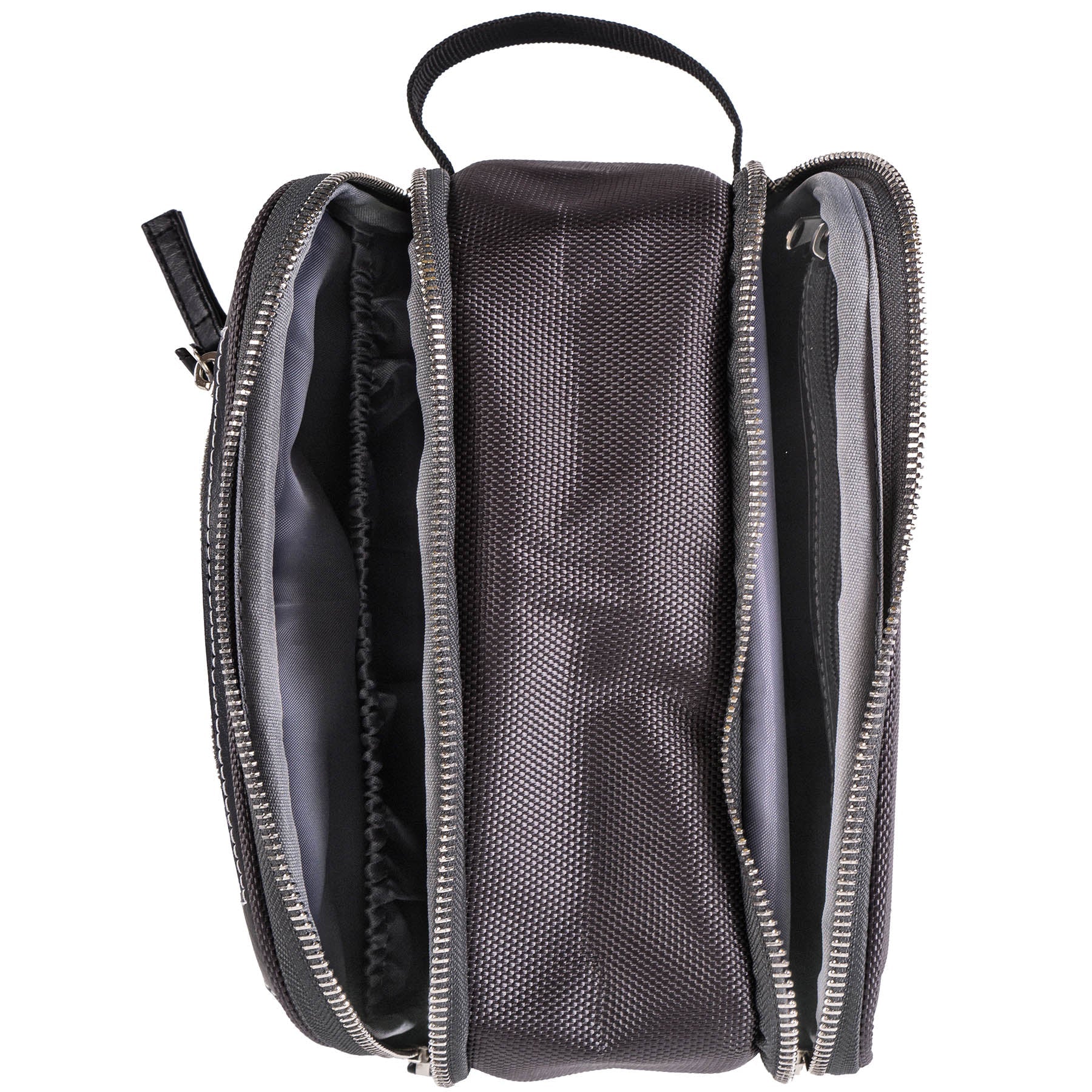 Woven Double-Pocket Toiletry Handbag-4