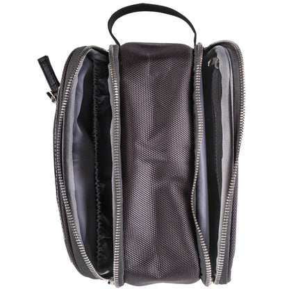 Woven Double-Pocket Toiletry Handbag-4