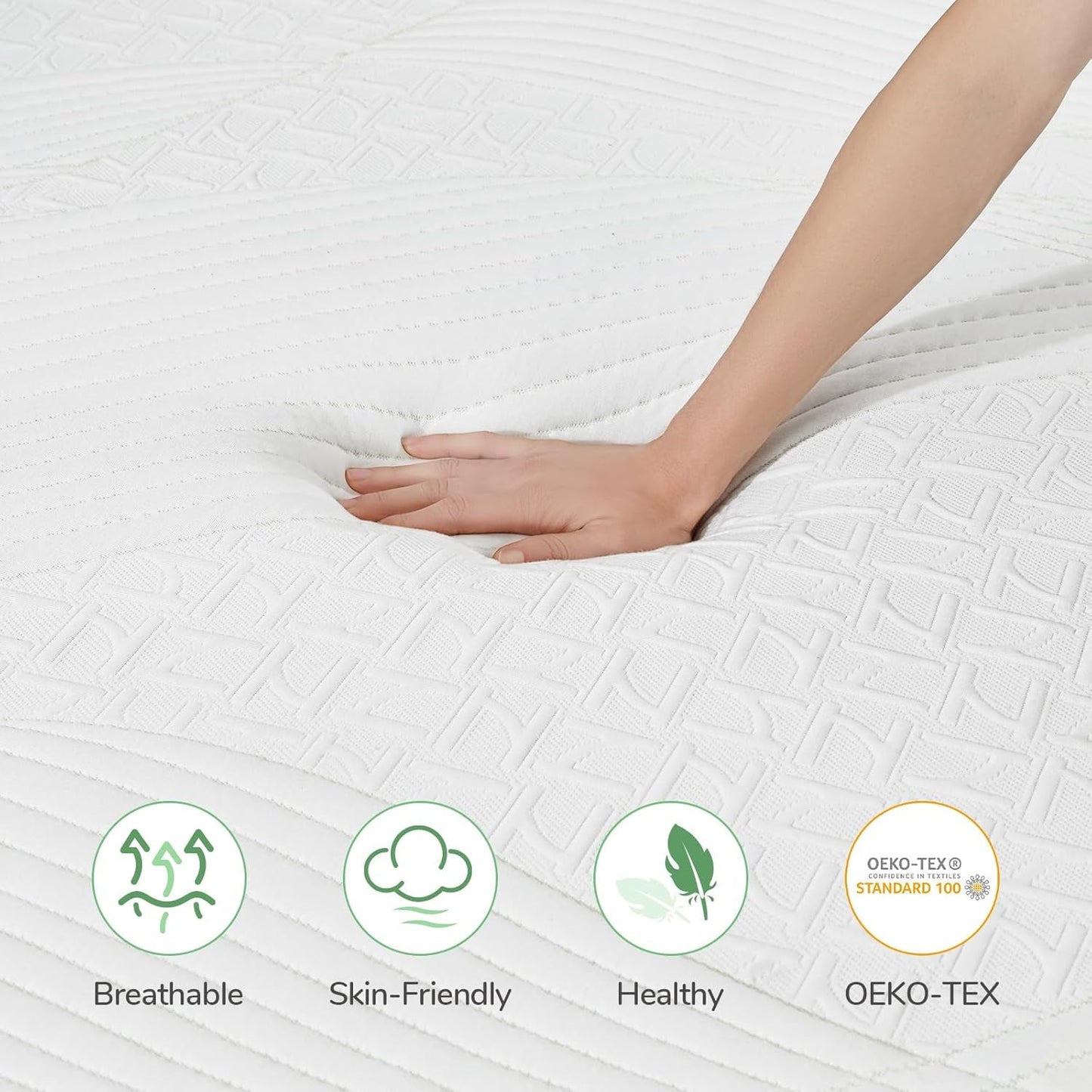 Cooling Memory Foam Queen Mattress for Back Pain Relief-3