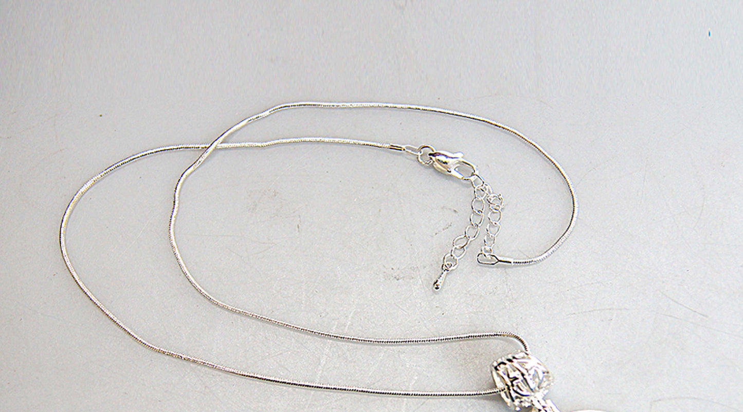Silver Plated Mother of Pearl Necklace Jewelry - 43045