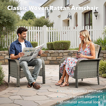 All Weather Wicker Patio Furniture Set with Cushions-2