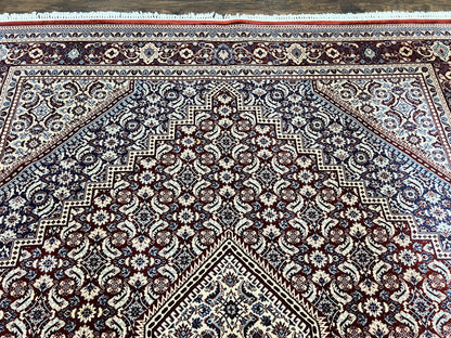 Karastan Rug 8x10, Kara Shah Red Bidjar, Belgium Power Loomed Rug, Wool Pile Karastan Rug, Vintage-2