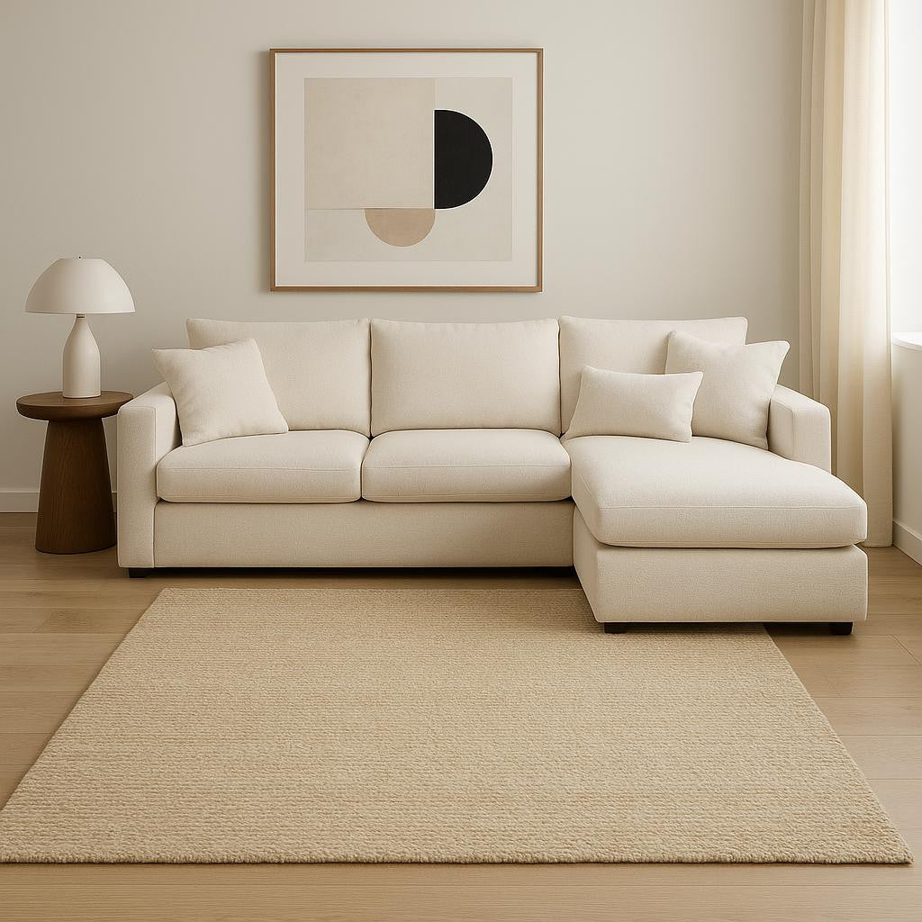 9' X 12' Natural Jute Hand Woven Area Rug