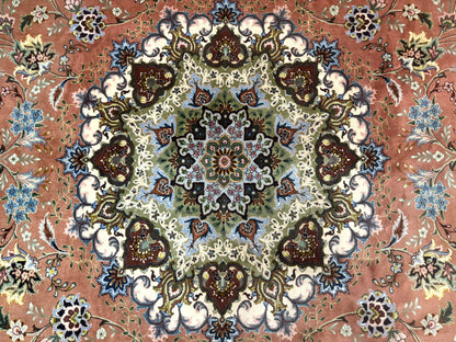 Palace Size Persian Tabriz Rug 12x17, Medallion Carpet, Fine 250 KPSI, Stunning-3