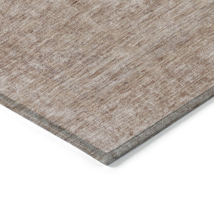 10' X 14' Copper And Beige Abstract Washable Indoor Outdoor Area Rug