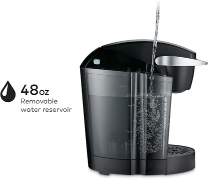 Keurig K-Classic Single Serve K-Cup Pod Coffee Maker, with 3 Brew Sizes, 48oz Removable Reservoir, Black