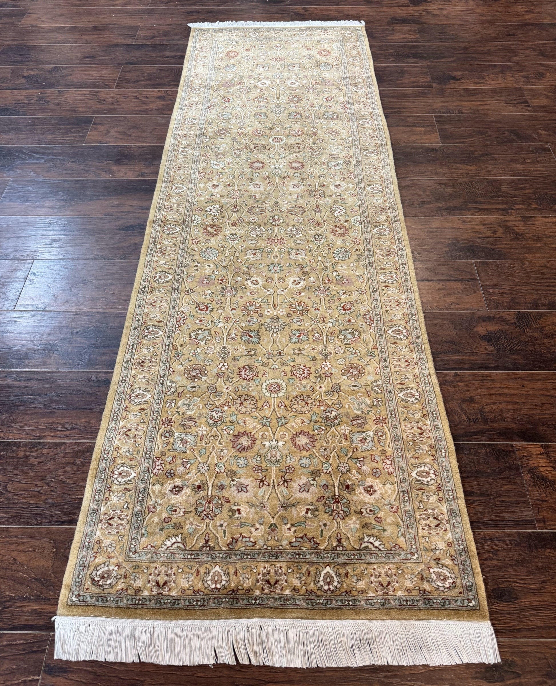 Persian Runner Rug 3x8, Traditional Wool Runner Rug for Hallway or Kitchen, Pak Persian Rug, Fine 225 KPSI-0
