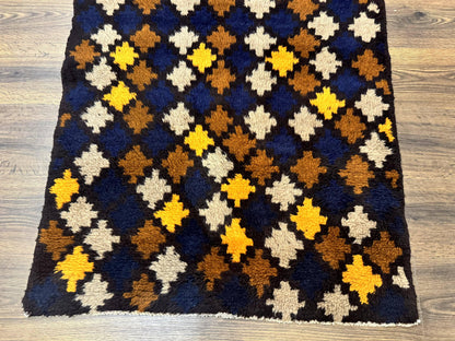Balouch Rug 3x4, Afghan Rug, Tribal Rug, Multicolor