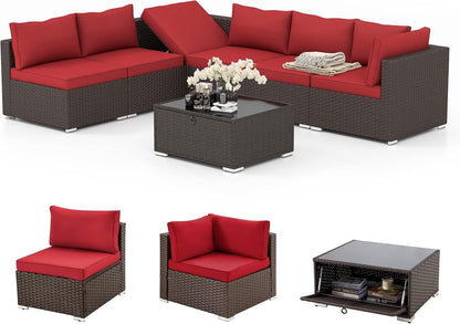 Adjustable Wicker Patio Furniture Set for Outdoor Relaxation