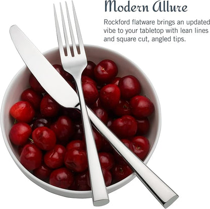Mikasa, Rockford Flatware Service for 4, 20 Piece Set, 18/0 Stainless Steel Silverware Set