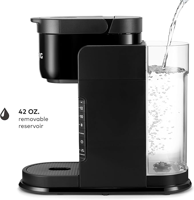 Keurig K-Express Single Serve K-Cup Pod Coffee Maker, 3 Brew Sizes, Strong Button Feature, 42oz Removable Reservoir, Black