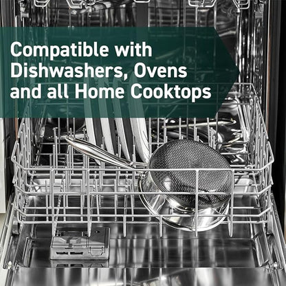 HexClad Hybrid Nonstick 6-Piece Pot Set with 2 Silicone Trivets, 2, 3, and 8-Quart Pots with Tempered Glass Lids, Stay-Cool Handles, Dishwasher-Friendly, Induction Ready, Compatible with All Cooktops