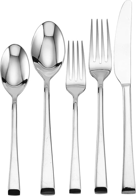 Mikasa, Rockford Flatware Service for 4, 20 Piece Set, 18/0 Stainless Steel Silverware Set