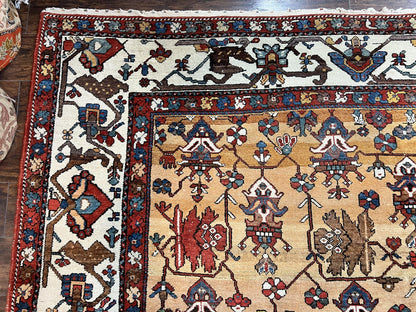 Antique Persian Bakhtiari Rug 14x19 – Rare Palace Size Carpet-4