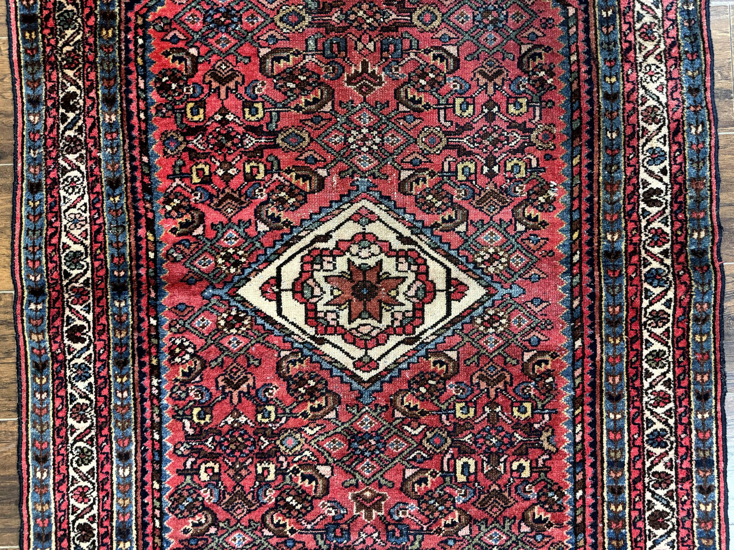 Antique Persian Tribal Rug 3.6 x 5, Hamadan Angelas Rug-3